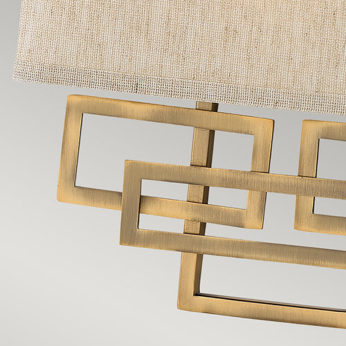 Elstead Lanza - 2 Lichts Binnenwandlamp Geborsteld Brons, E14