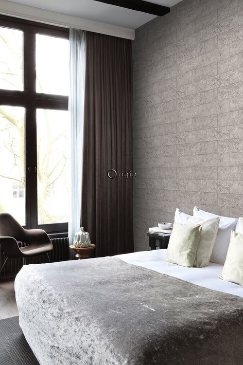 Origin Wallcoverings behang kalkstenen blokken lichtgrijs - 53 cm x 10,05 m - 347581 - vtwonen shop