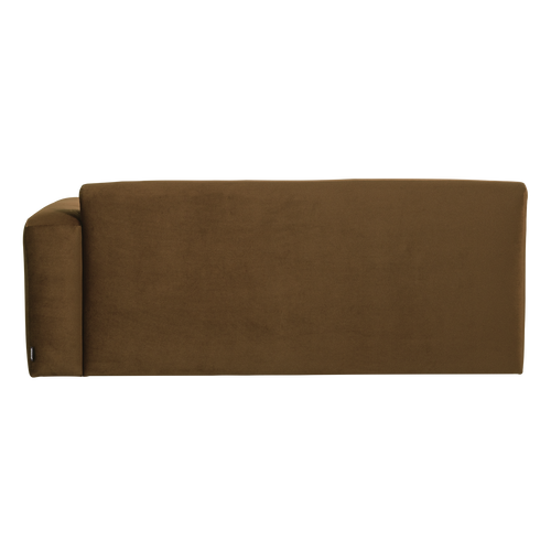 WOOOD 2-zits bank arm rechts Mojo Base - Velvet - Honinggeel - 74x185x97