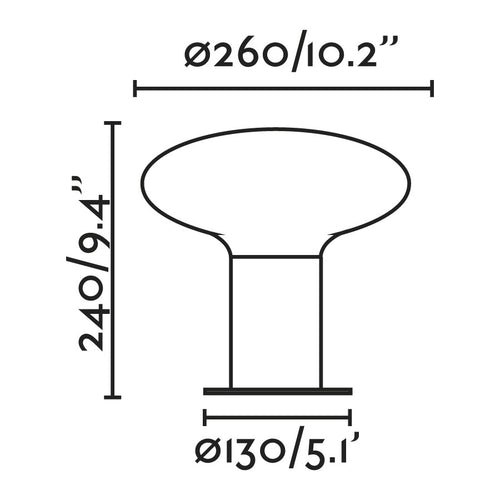 Faro Blubs Buitensokkellamp Donkergrijs 1x E27 IP44