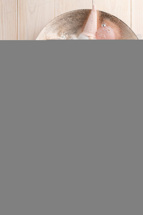 J-Line kerstbal Bloemen - glas - mat lichtroze - small - doos van 6 - vtwonen shop