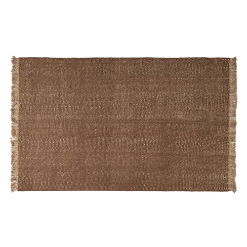 WOOOD vloerkleed 170x240 cm Ruglio - Wol/Jute - Bruin