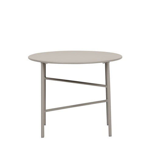 Lisomme Mila metalen tuin salontafel grijs - Ø 50 cm - vtwonen shop