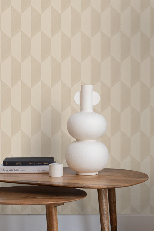 Origin Wallcoverings eco-texture vliesbehang 3D-motief beige - 50 x 900 cm - 348030 - vtwonen shop