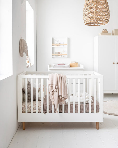 Petite Amélie Babybed dat met je meegroeit BOCCA - 70x140 cm - Spaanplaat - wit