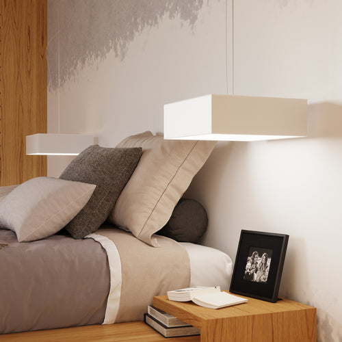 Sollux Lighting Plafondlamp HORUS 45 wit - 55x55x11cm
