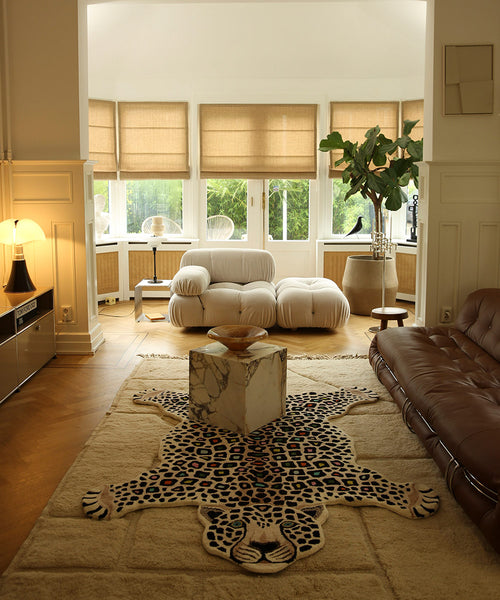 Doing Goods Disco Luipaard Vloerkleed - XL 250 x 160 x 2 cm - 100% wol - vtwonen shop