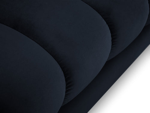 Cosmopolitan Design rechter chaise longue Bali flueel, donkerblauw - 185x102x75cm