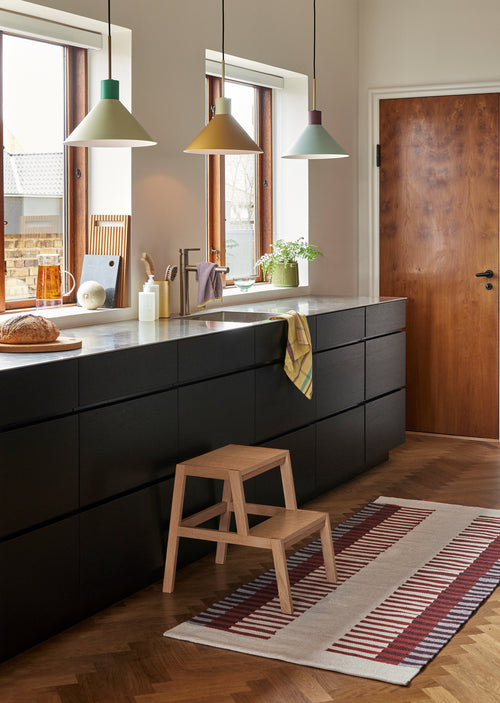 Hübsch kruk Alp - mdf/ fineer eiken/ eikenhout - 40x51xh47cm