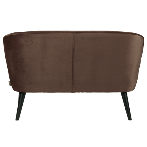 WOOOD bankje Sara - Velvet - Donkerbruin - 73x110x72