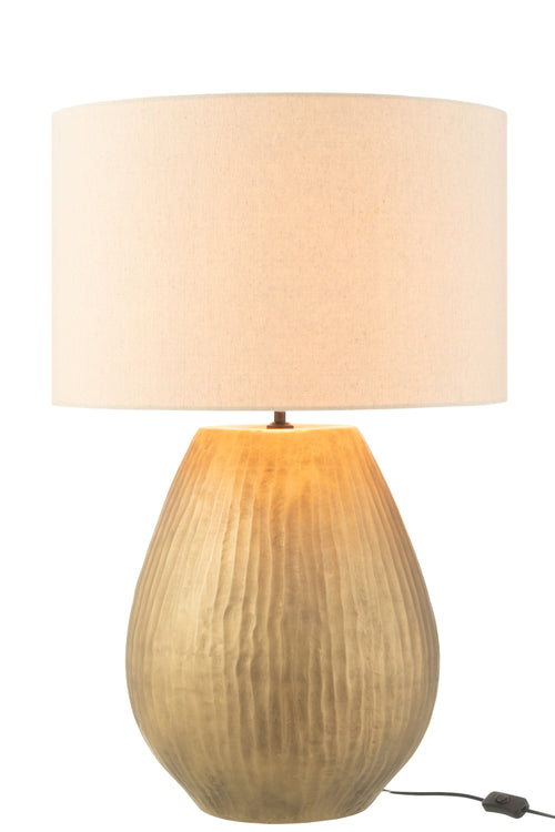 J-Line lamp Nebu Rond - keramiek - goud - large