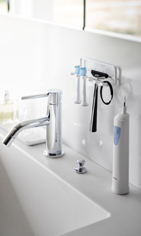 Yamazaki Zelfklevende Tandenborstelhouder - Tower - Wit - vtwonen shop