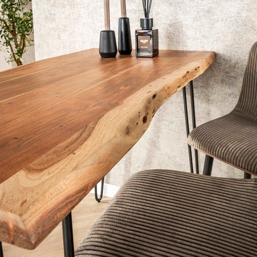 Giga Meubel Bartafel Edge - Naturel Hout - 130x70x92cm