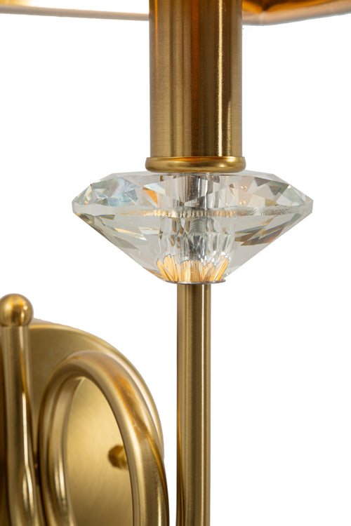 Mauro Ferretti wandlamp - goud/wit