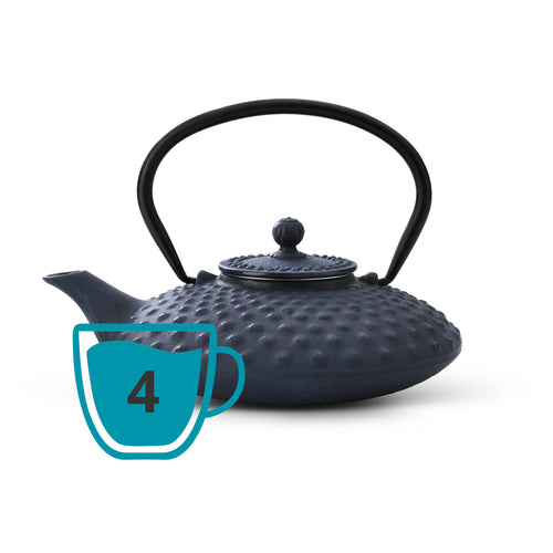 Bredemeijer - Theepot Xilin 0,8L gietijzer blauw - vtwonen shop