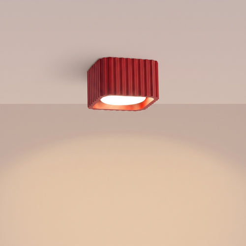 Sollux Lighting Plafondlamp RIFF 1 rood Gx53 - 10x10x6cm
