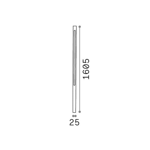 Ideal Lux JEDI Buitenlamp Spike Coffee 1x LED 2600lm 3000K IP65