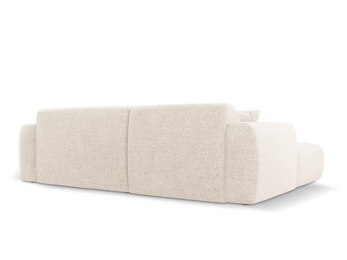 Cosmopolitan Design rechter hoekbank Nolio 4-zits, chenille, lichtbeige - 170x235x72cm