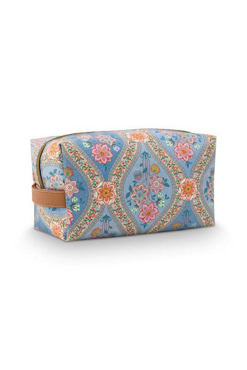 Pip Studio - Coco Make-up Tasje Dames - Ornamento - Blauw - 21.5x10x10.5cm