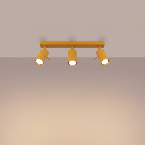 Sollux Lighting Plafondlamp RING 3L geel - 45x6x16cm