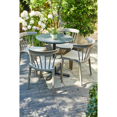 WOOOD tuinstoelen Bliss - Kunststof - Taupe - Set van 6