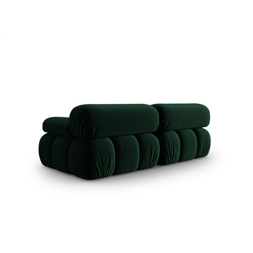 Cosmopolitan Design - Modulaire bank Cortina 2-zits, flueel flessengroen - 94x188x70cm