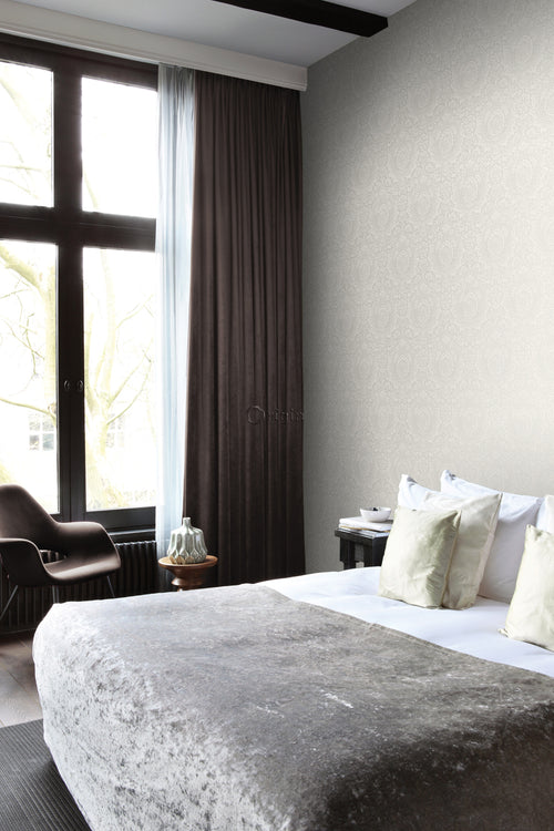 Origin Wallcoverings behang ornamenten glanzend beige - 53 cm x 10,05 m - 347328 - vtwonen shop