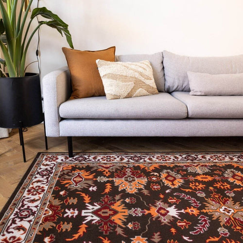 Interieur05 Vintage Vloerkleed Funda Creme/Oranje - 190 x 280 cm - vtwonen shop