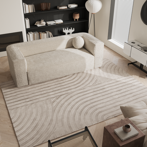 Sia Home - Rechthoekig tapijt Dana - viscose beige 300cm