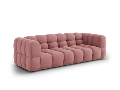 Cosmopolitan Design Modulaire bank Sky 4-zits, flueel, zalm - 102x244x70cm