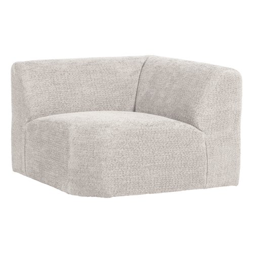 WOOOD hoekelement recht Mojo Base - Wollig - Ecru - 74x105x105