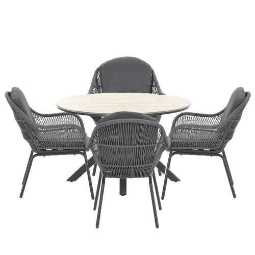 Garden Impressions tuinset Yima - Tulli licht grijs - 5-delig - vtwonen shop