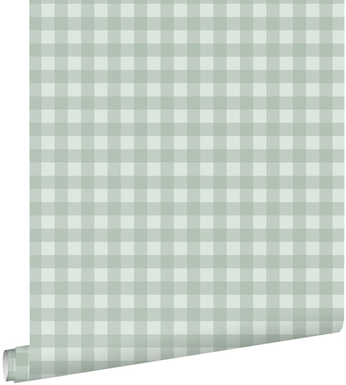 ESTAhome behang geblokt motief groen - 50 x 900 cm - 131301 - vtwonen shop