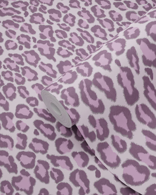 ESTAhome behang panterprint lila paars - 50 x 900 cm - 131403 - vtwonen shop
