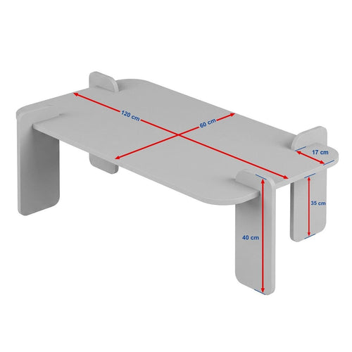 Calicosy - Salontafel ELOI - Donker hout 120x60x35 cm