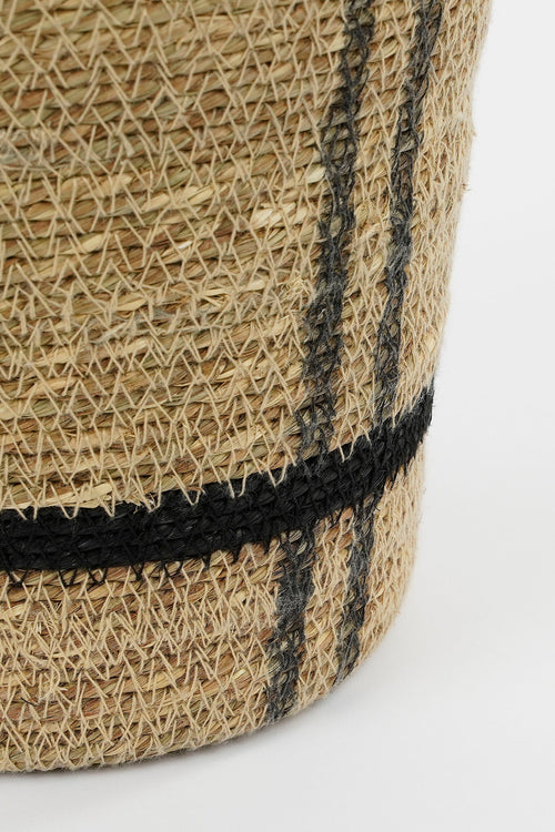 Mica Decorations Opbergmand - Set van 3 - H38 x Ø30 cm - Zeegras - Lichtbruin - vtwonen shop