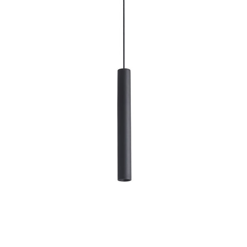 Ideal Lux LOOK 25 cm slanke hanglamp voor aan het plafond, zwart, 1x LED 1000lm 3000K