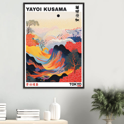 Artfulprints Poster Yayoi Kusama - Tokyo 1998   - 30x40 cm - Rood