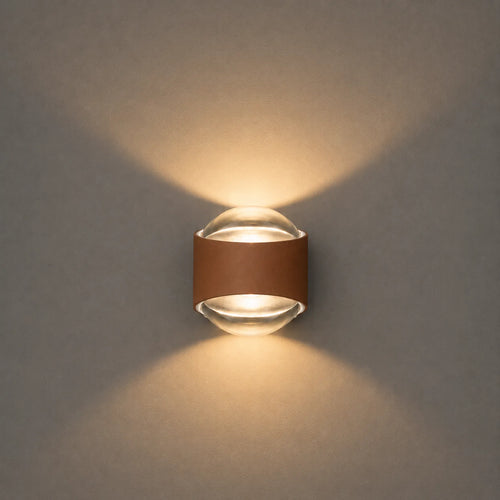 Artdelight buitenlamp London - 2 lichts - 11.5  x 12   cm - bruin