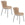 Housecraft Living Junzo Rib Eetkamerstoelen Grijs - Set van 2