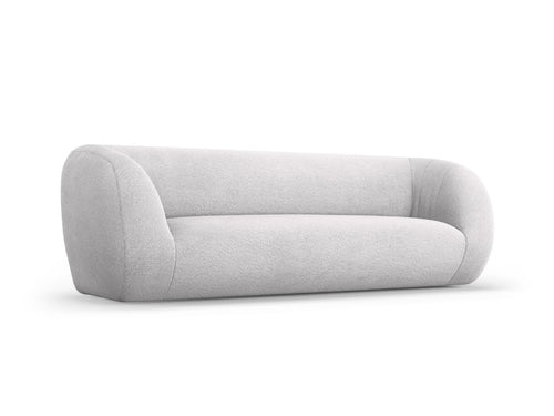 Cosmopolitan Design Bank Essen 3-zits, boucle, lichtgrijs - 95x230x86cm
