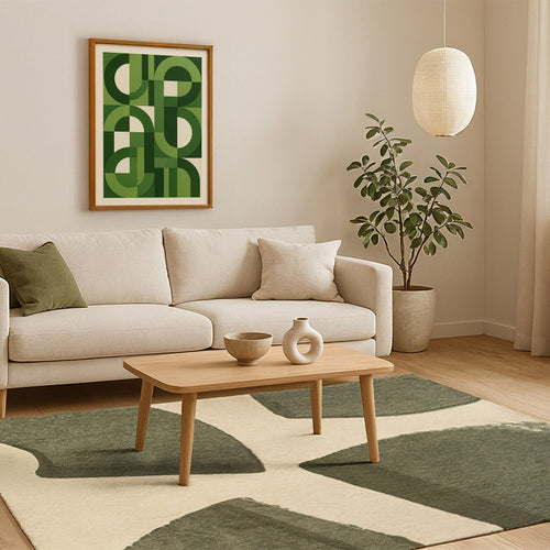 Lola&Moi vloerkleed Malachite - groen - 140x200cm