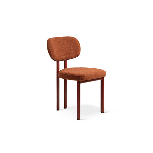 Set van 2 stoelen met gesp Sam boucle terracotta - 52x51x82cm