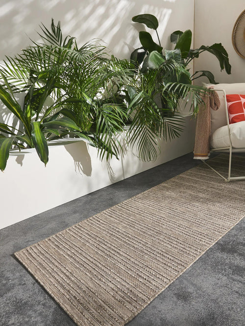 benuta binnen- en buitenloper Naoto - beige - 80x240 cm