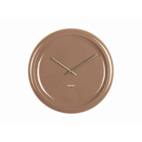 Karlsson wandklok Cadiz Disc - bruin - Ø35cm
