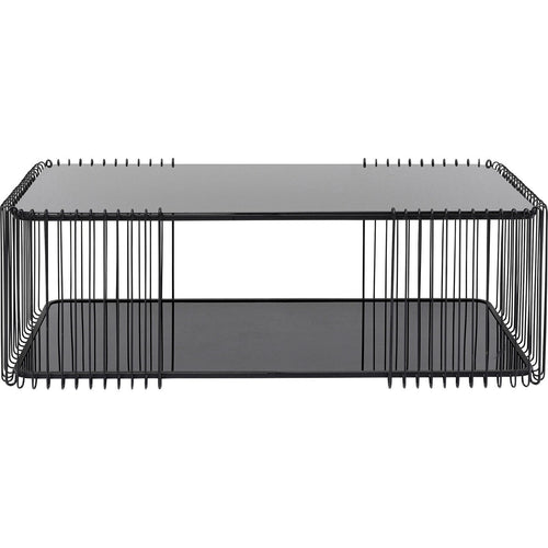 Kare Design Salontafel Wire Double 120x60cm zwart