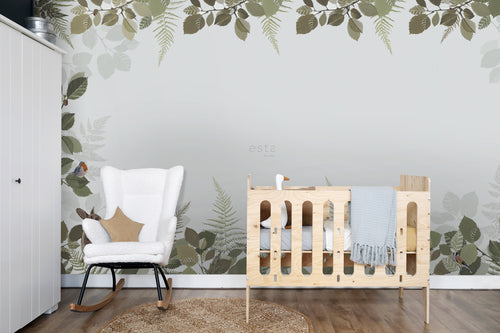 ESTAhome fotobehang bosdieren groen en bruin - 500 x 279 cm - 159102