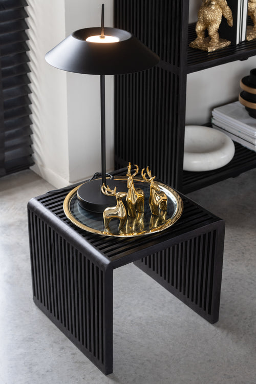 J-Line tafellamp - metaal - zwart - LED lichtjes - vtwonen shop