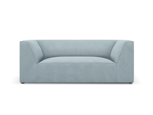 Micadoni Bank Ruby 2-zits, ribfluwelen, lichtblauw - 93x174x69cm