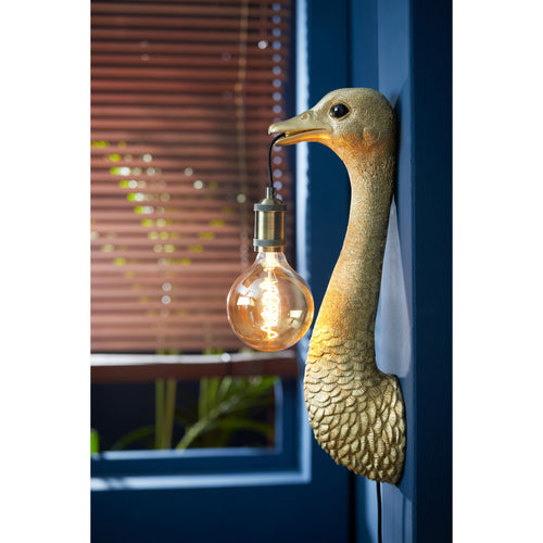 Light & Living wandlamp Ostrich - goud - 18x15.5x57.5cm - vtwonen shop